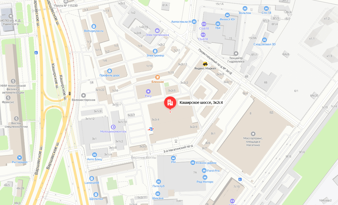 Визовый центр Канады в Москве на карте
